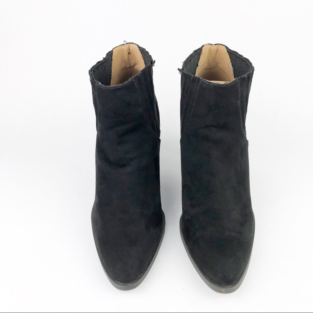 Qupid Black Ankle Pointed Toe Boot, 6 - Picture 2 of 8